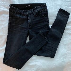 Express Jeans , high rise, black. Sz 4R